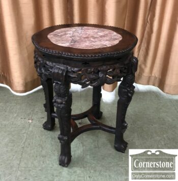 8135-60-Chinese Marble Top Tabourette