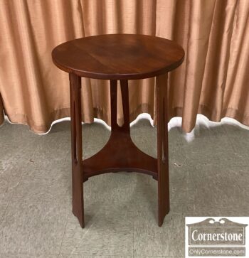 8283-7-Round Mission Style Lamp Table