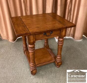 8381-3-Pottery Barn End Table Rustic