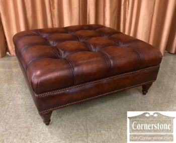 8766-3-Leather Coffee Table Ottoman