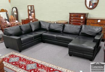 9153-4-Bassett-Black-Leather-Sectional-1