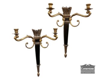 9163-15-Pair of French Style Sconces