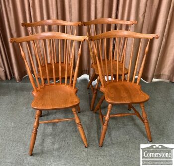 9247-1-Set of 4 Bartley Comb Back Windsor Chairs