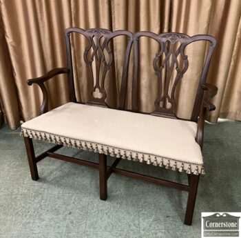 9380-8-Chippendale Chairback Settee