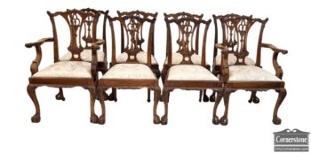 9411-9-Set of 8 Chippendale Dining Chairs