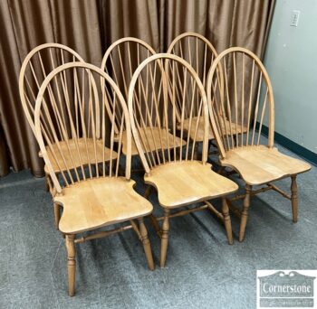 9448-1-Set of 6 Windsor Chairs