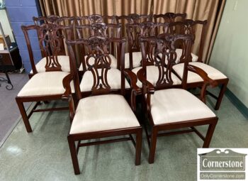 9598-3-Set of 10 Maitland Smith Dining Chairs