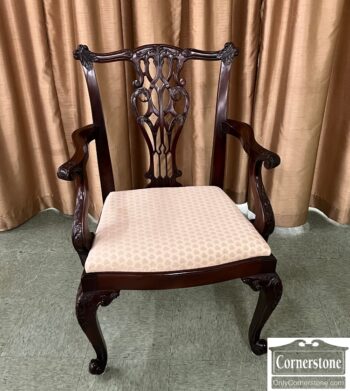 9598-34-Mah Chippendale Arm Chair