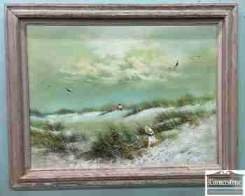 9754-40-Lg Painting Woman in Sand Dune