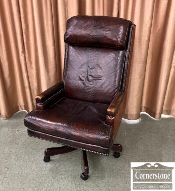 9991-1-Hancock and Moore Leather Exec Chair