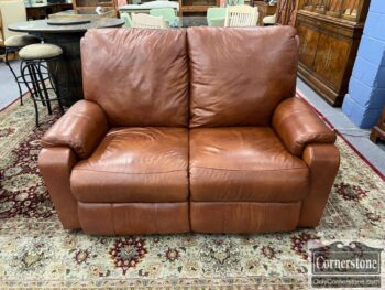 used leather power reclining sofa