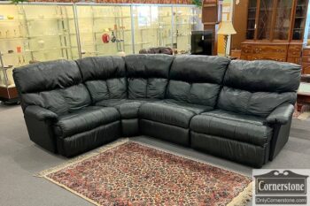 used leather sectional