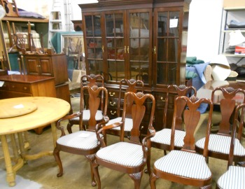Stickley Traditional Dining Room Furniture Baker Round Pine Table And More Shown Arriving In Our Back Room Baltimore Maryland Furniture Store Cornerstone